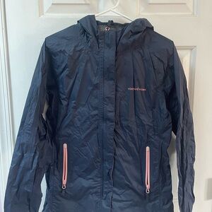 Vineyard Vines Women's Navy Ski Jacket with Pink Details